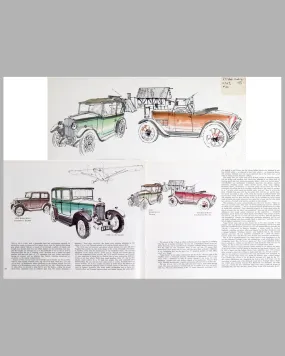 1928/30 Triumph illustrations by Harvey Winn, USA, 1972, black ink and watercolor paintings