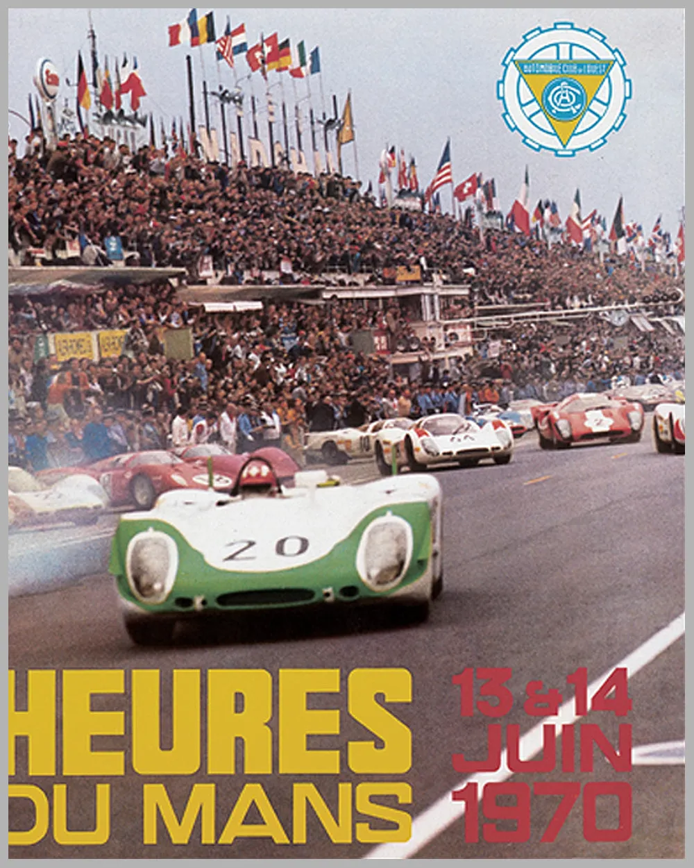 1970 - 24 Heures du Mans original poster by A. Delourmel