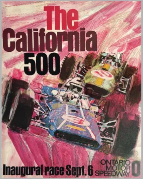 1970 The California 500 original race poster