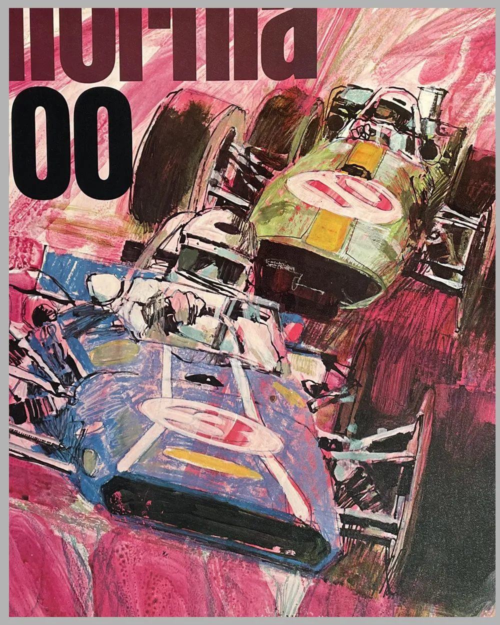 1970 The California 500 original race poster