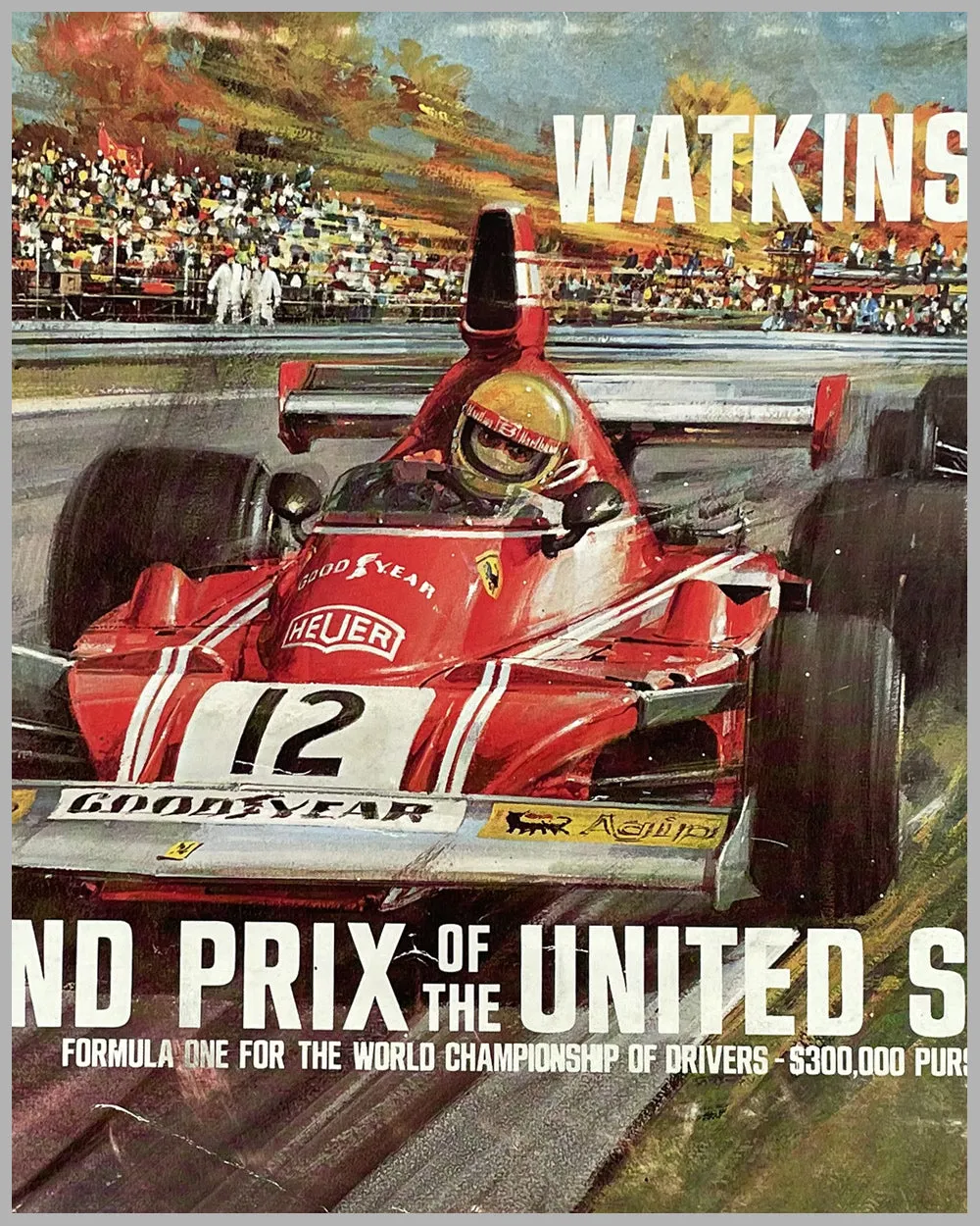 1974 U.S. Grand Prix at Watkins Glen program for the Formula 1 race