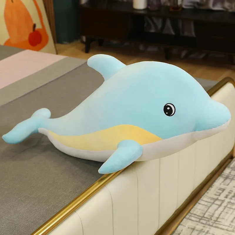 1pc 30CM  Kawaii Shark/Dolphin/Whale Plush Toys Lovely Stuffed Soft Animal Pillow Dolls for Children Girls Lovely Christmas Gift