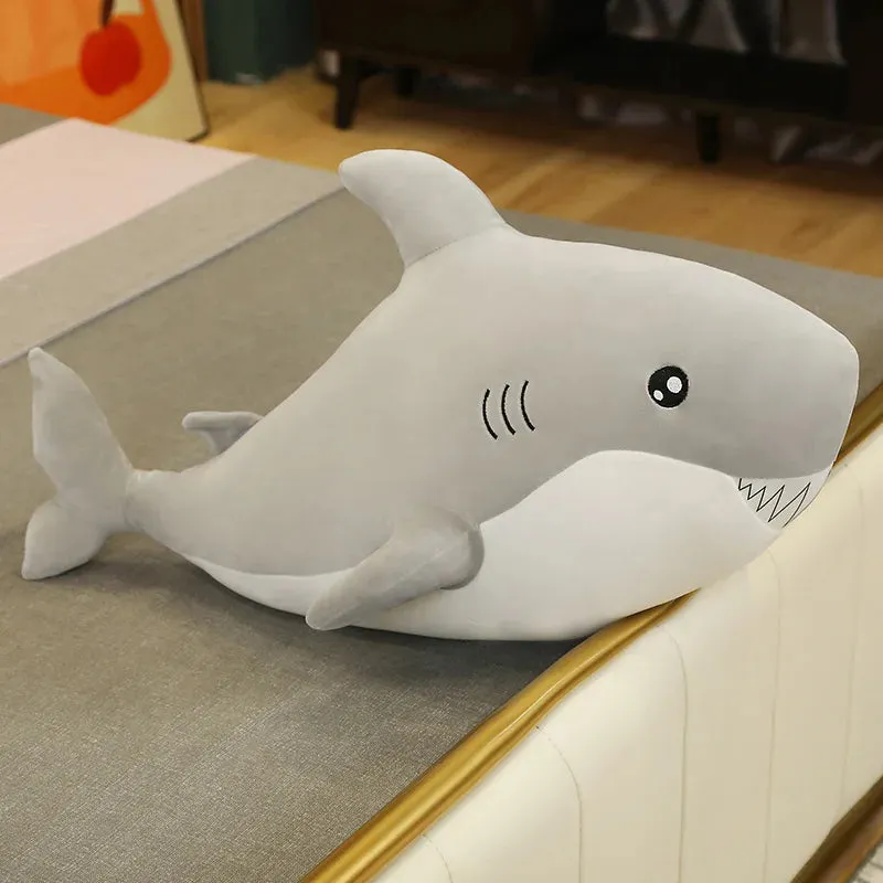 1pc 30CM  Kawaii Shark/Dolphin/Whale Plush Toys Lovely Stuffed Soft Animal Pillow Dolls for Children Girls Lovely Christmas Gift