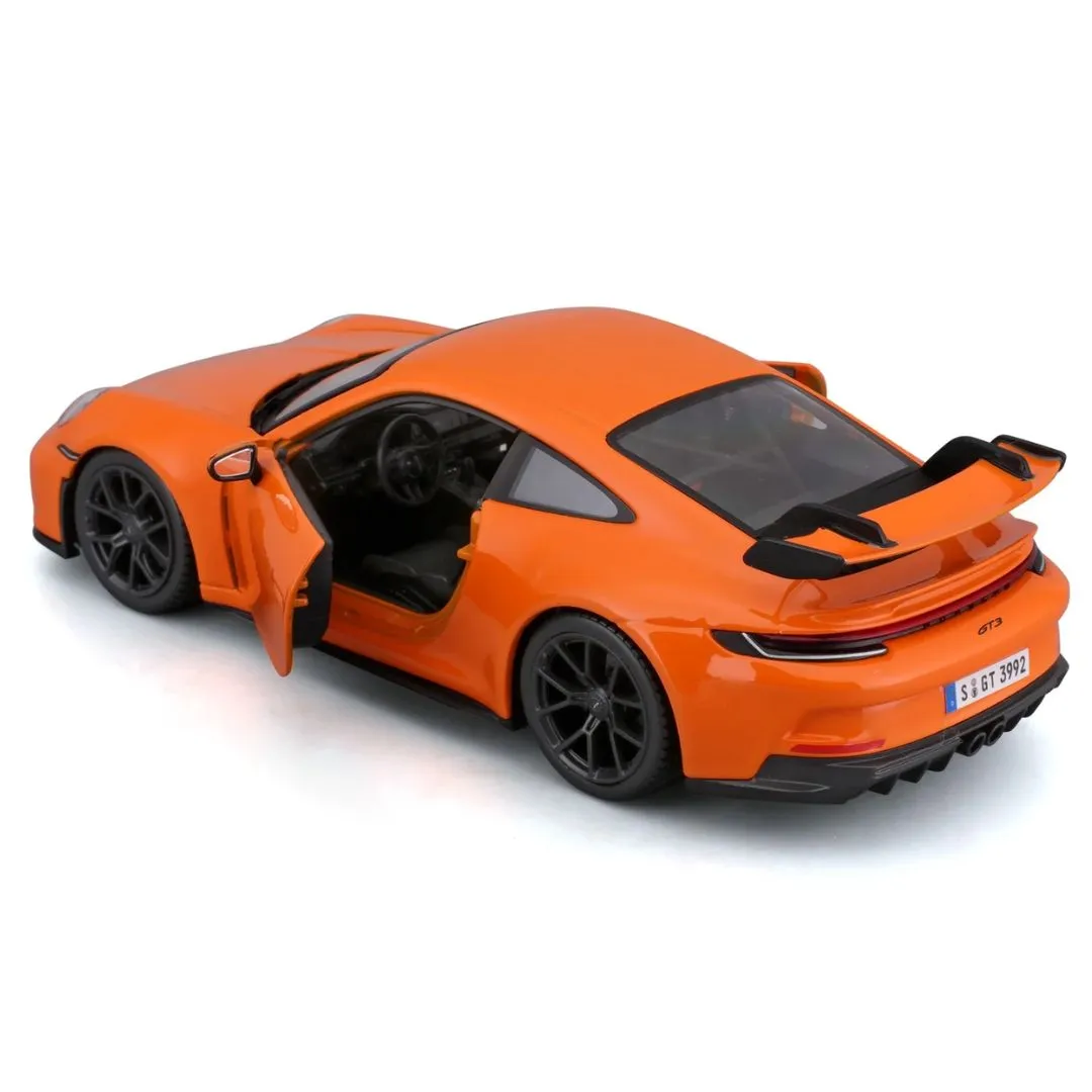 2022 Orange Porsche 911 GT3 1:24 Scale Die-Cast Car by Bburago