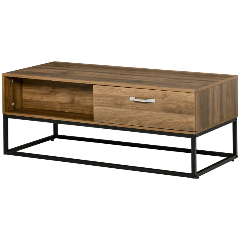 47" Industrial Coffee Table - Brown