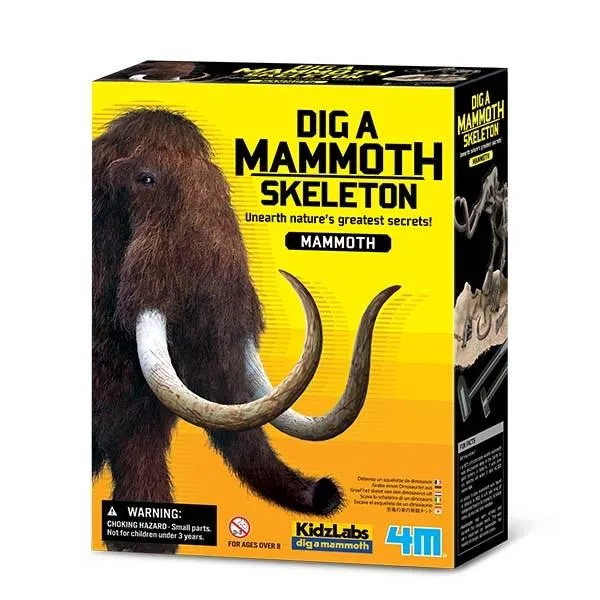 4M Kidz Labs Dinosaur Excavation Kit Mammoth