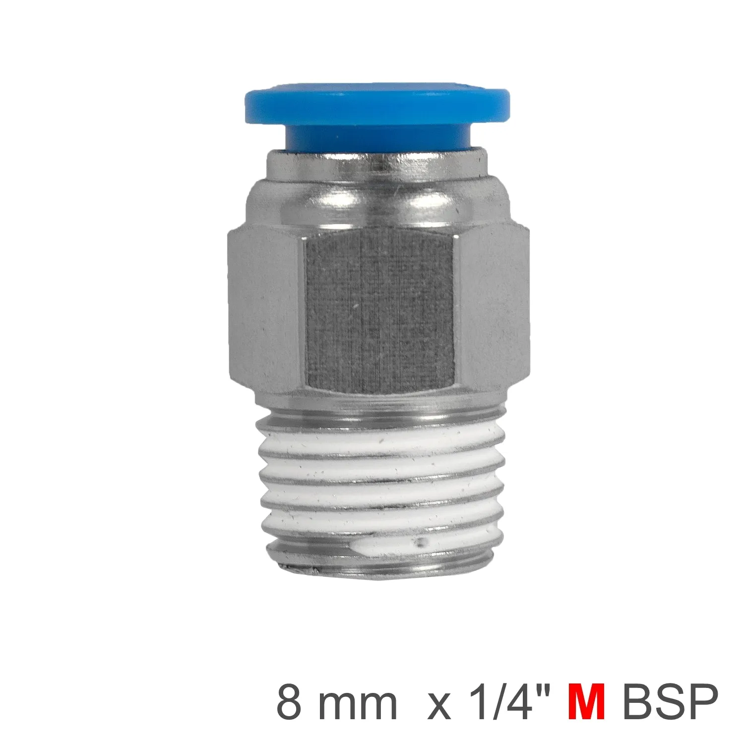 Aircraft Pu Hose Fitting Straight Stud 8Mm-1/4 M