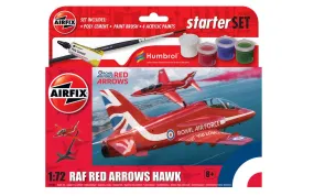 Airfix 1:72 Raf Red Arrows Hawk Small Model Starter Set