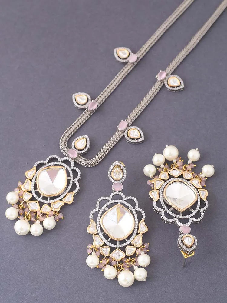 Antique Lilac Catherine Zirconia Jewellery Set