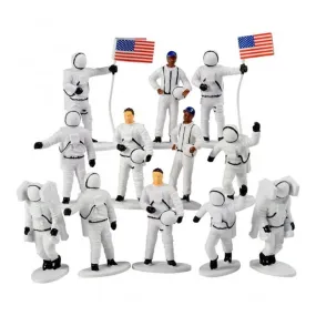 Astronaut figurines, 12 per package