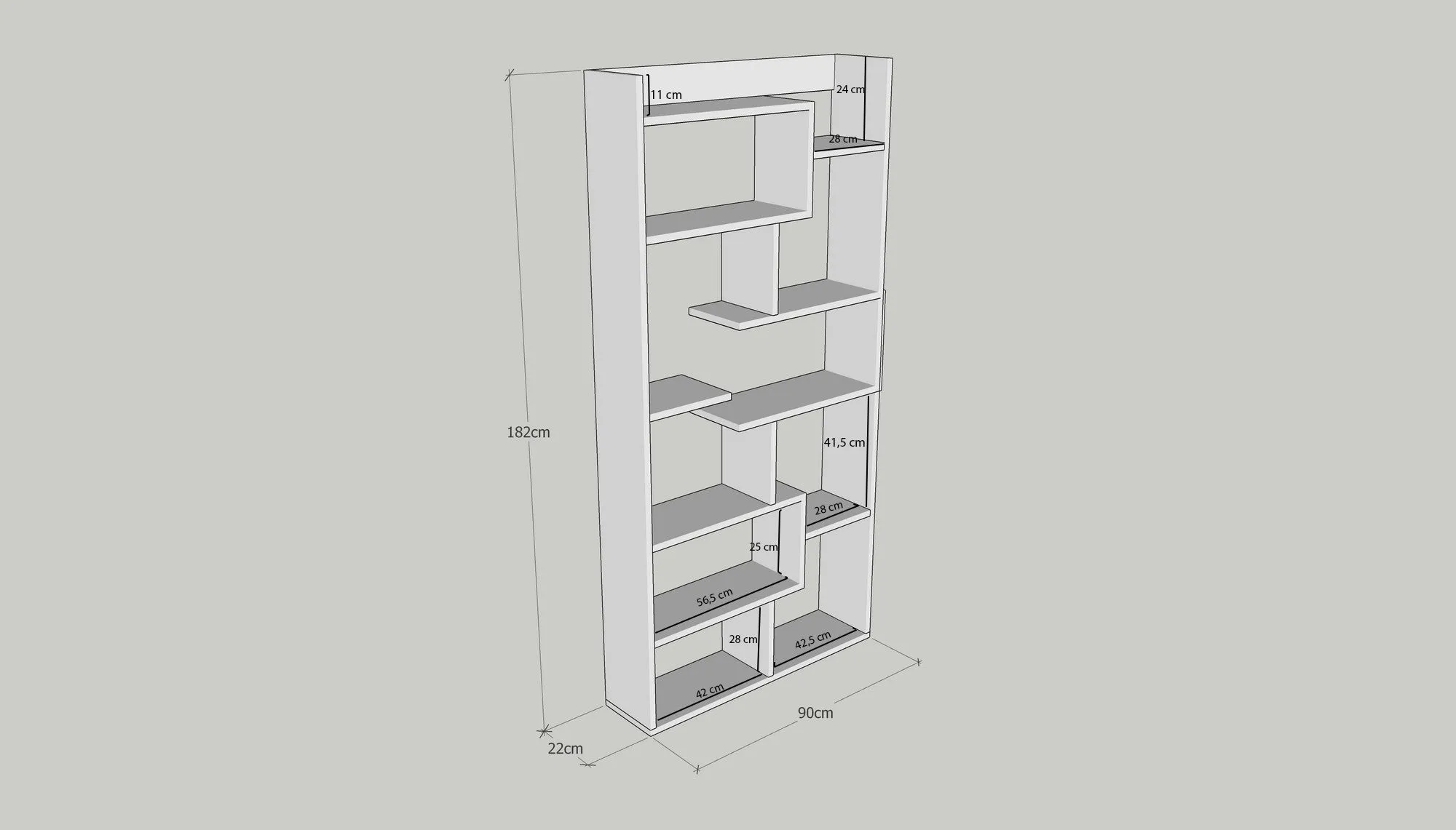 Bookshelf Kuttap - Pine