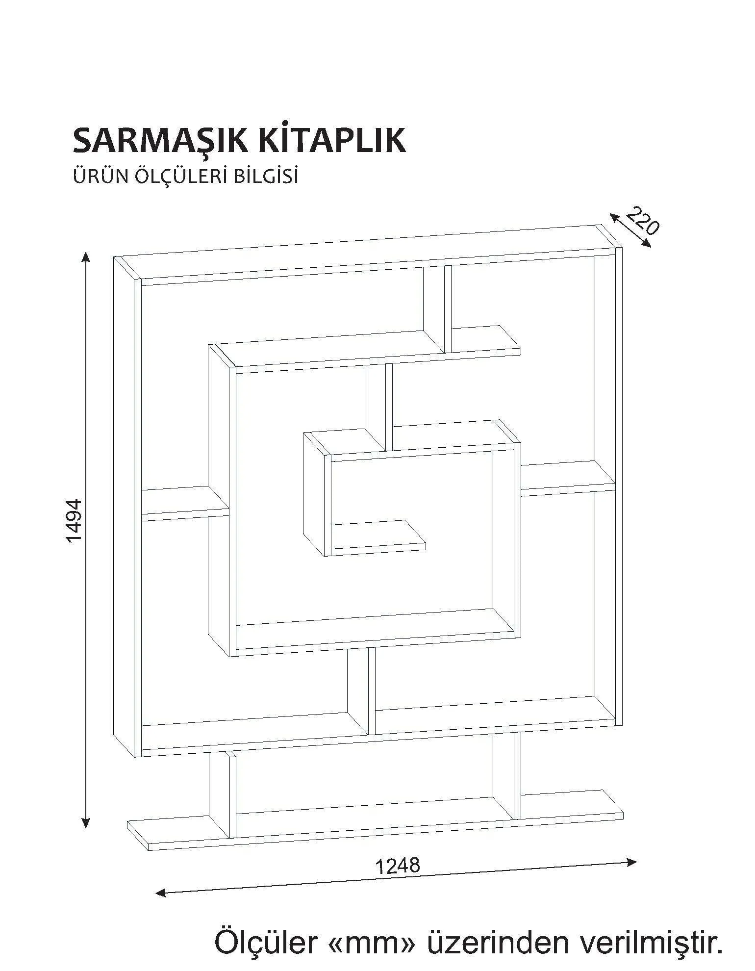 Bookshelf Sarmaşık - White