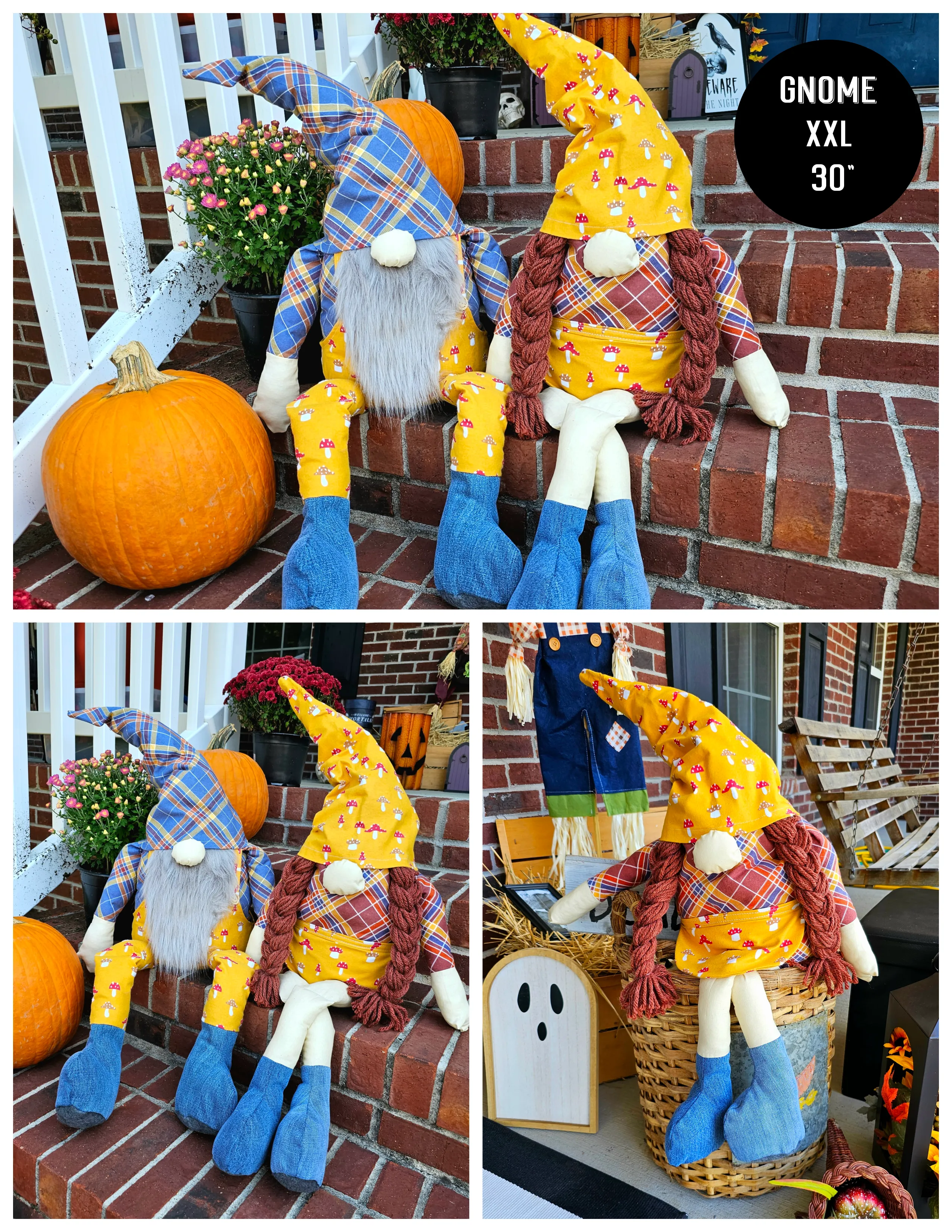 Charming Plush Gnome Sewing Pattern