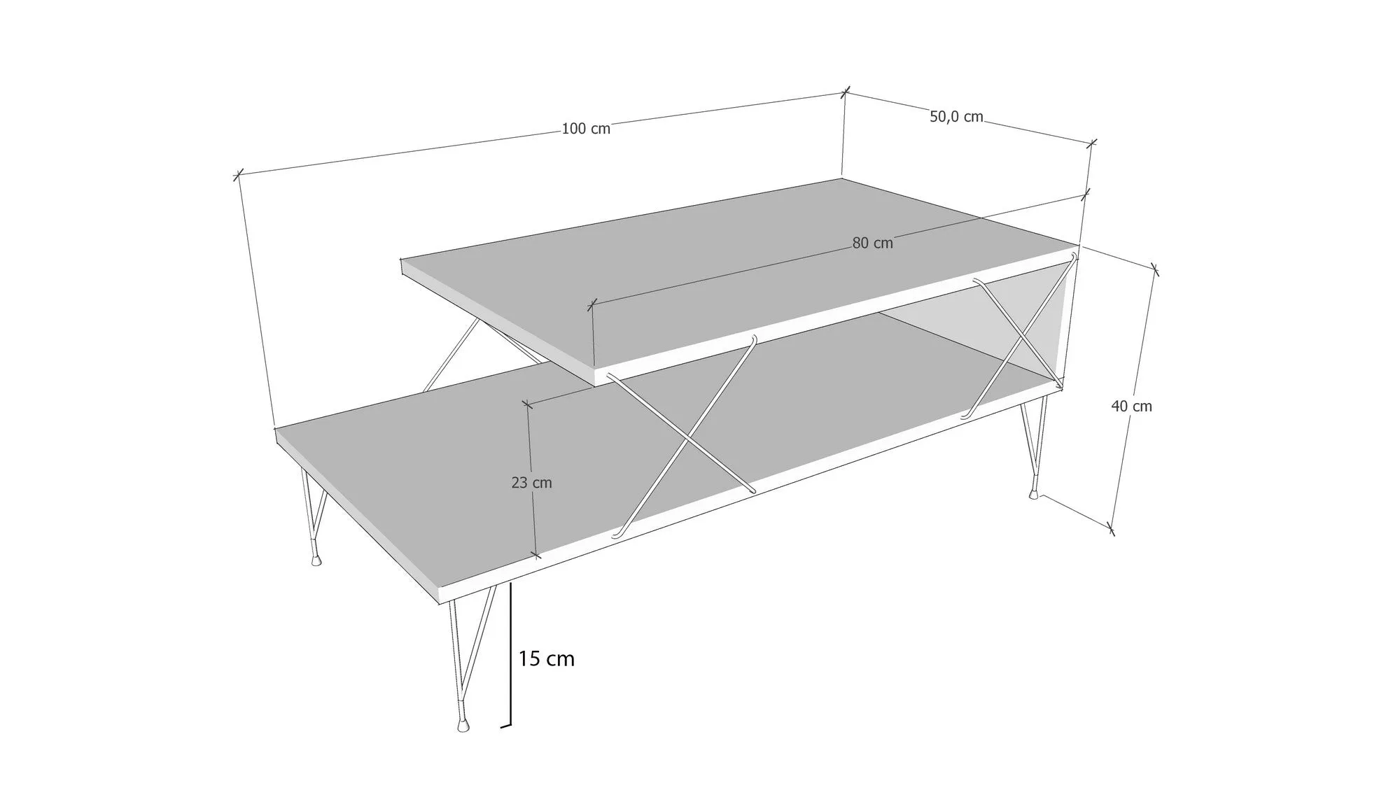 Coffee Table Loire - White