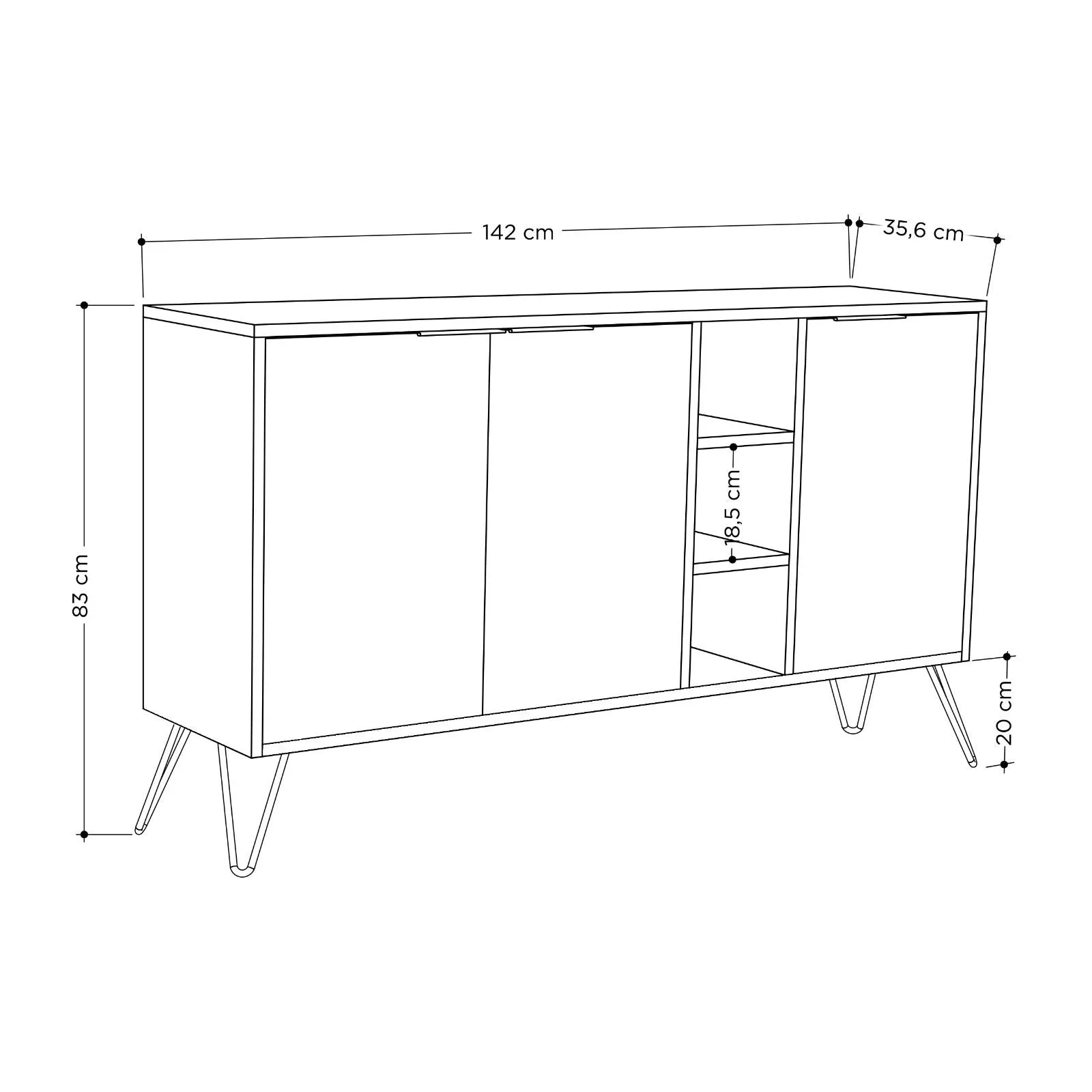 Console Table Clara - White