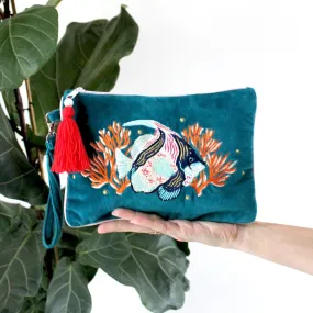 Coral Fish Clutch Bag