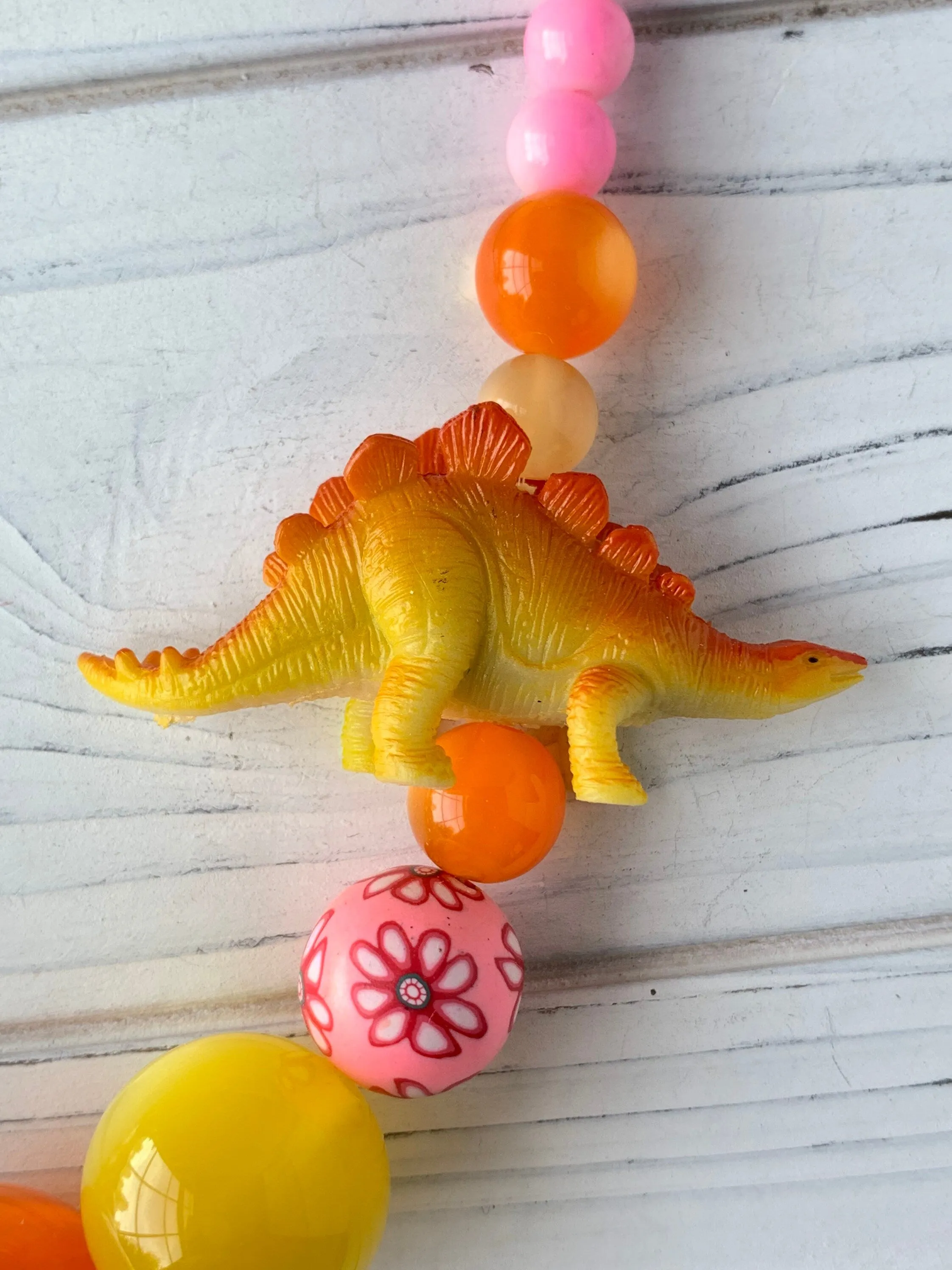 Dino Popsicle Kiddie Necklace