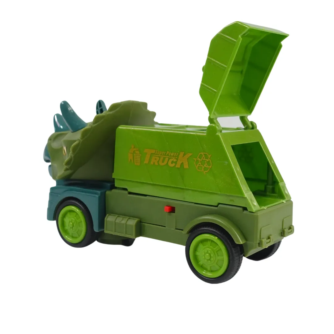 Dino Sanitation Truck with Light, Music for Kids-1