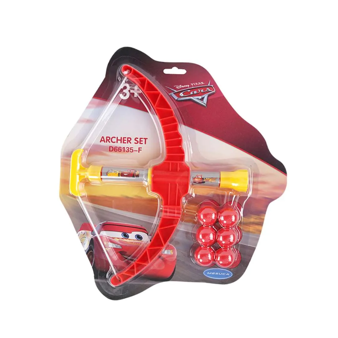 DISNEY PIXAR CARS ARCHERY SET BOW AND ARROW WITH BALLS by MESUCA