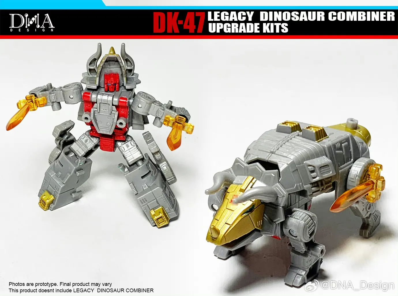 DNA Design DK-47 DK47 Upgrade Kits for Legacy Dinosaur Combiner / Volcanicus