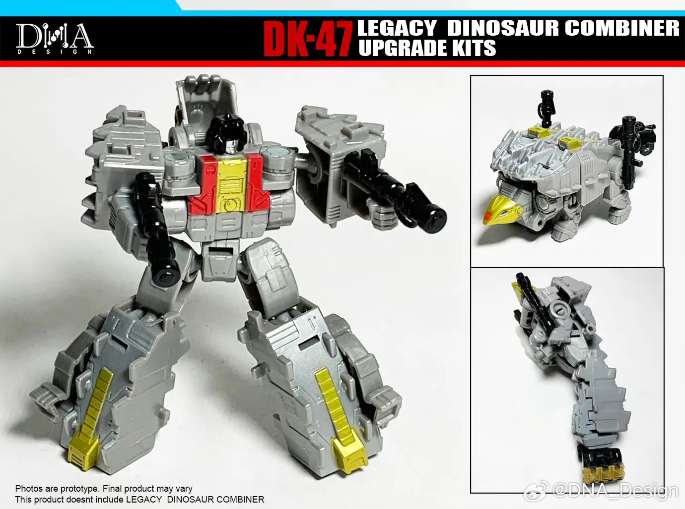 DNA Design DK-47 DK47 Upgrade Kits for Legacy Dinosaur Combiner / Volcanicus