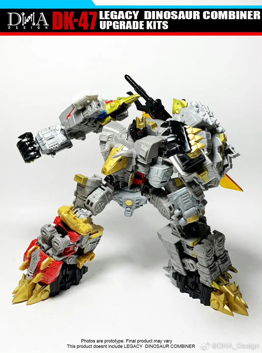 DNA Design DK-47 DK47 Upgrade Kits for Legacy Dinosaur Combiner / Volcanicus