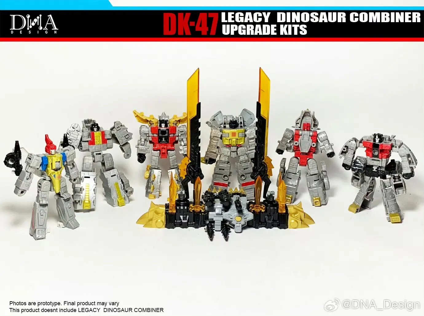 DNA Design DK-47 DK47 Upgrade Kits for Legacy Dinosaur Combiner / Volcanicus