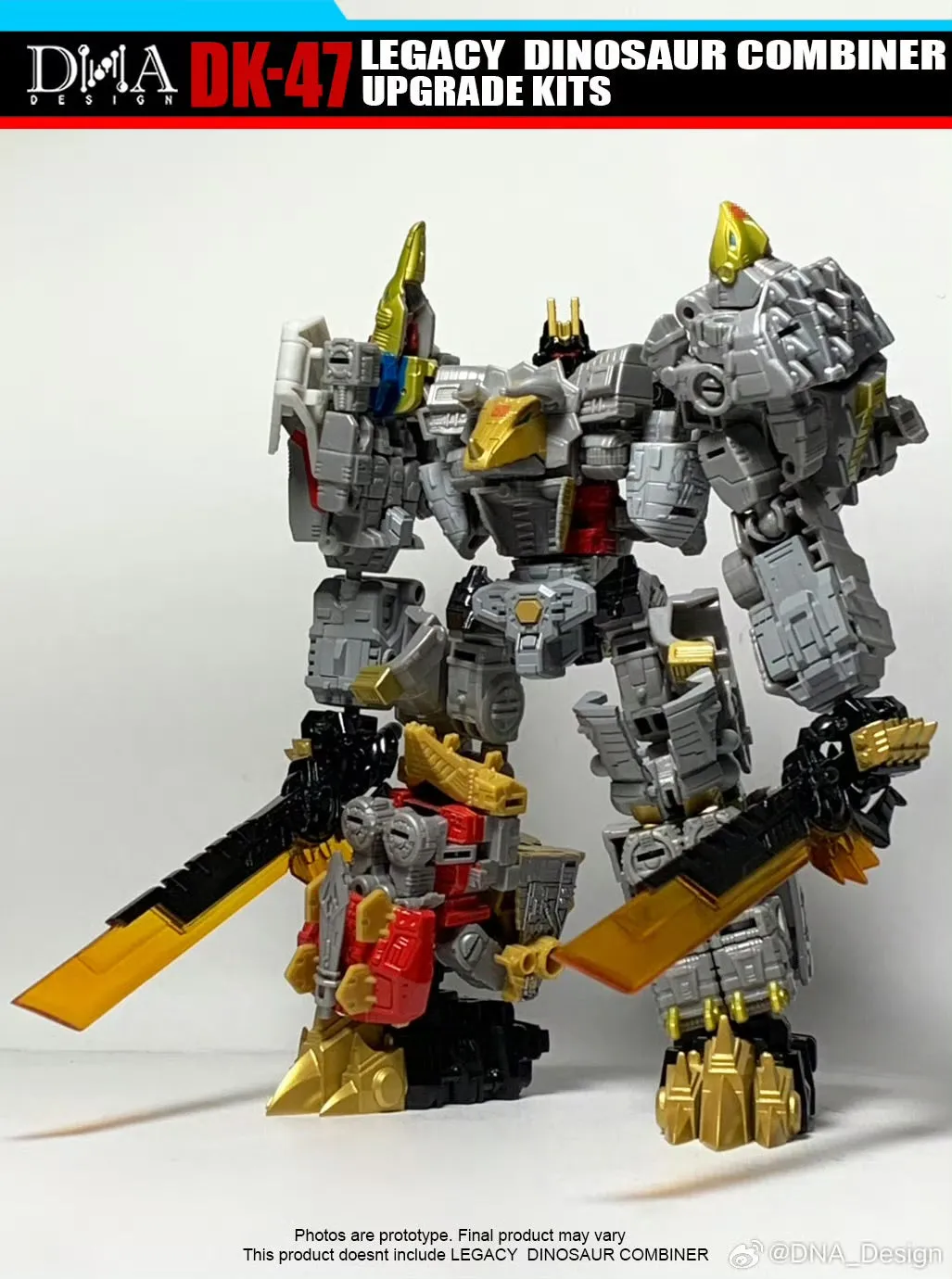 DNA Design DK-47 DK47 Upgrade Kits for Legacy Dinosaur Combiner / Volcanicus