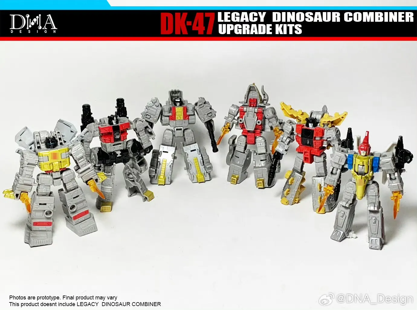 DNA Design DK-47 DK47 Upgrade Kits for Legacy Dinosaur Combiner / Volcanicus