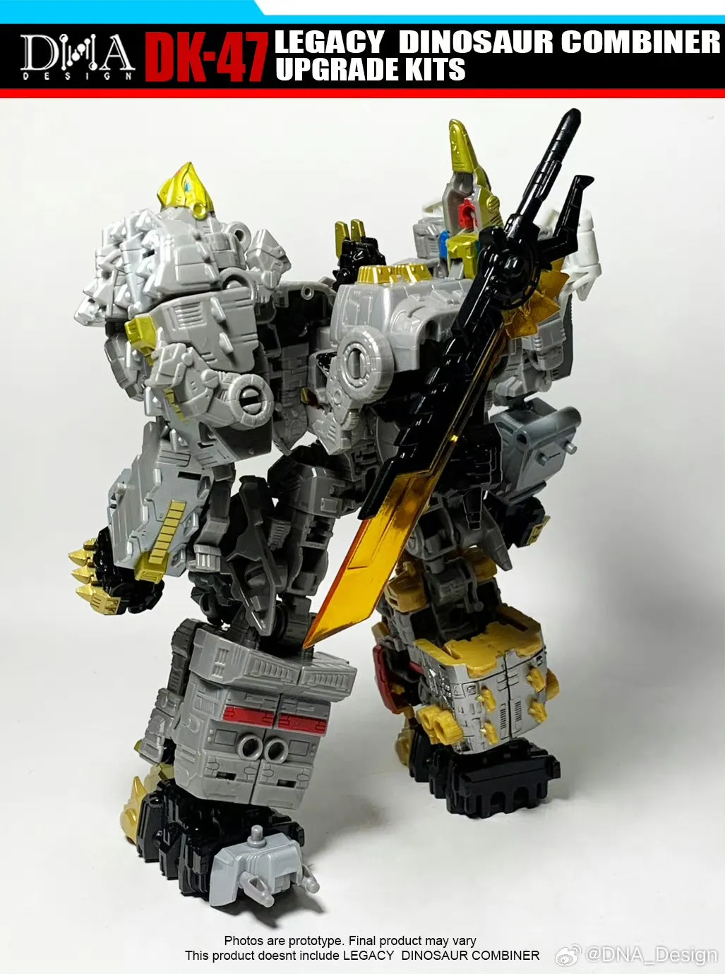 DNA Design DK-47 DK47 Upgrade Kits for Legacy Dinosaur Combiner / Volcanicus