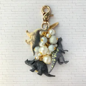 Favorite Dinosaur Purse Charm in Slate