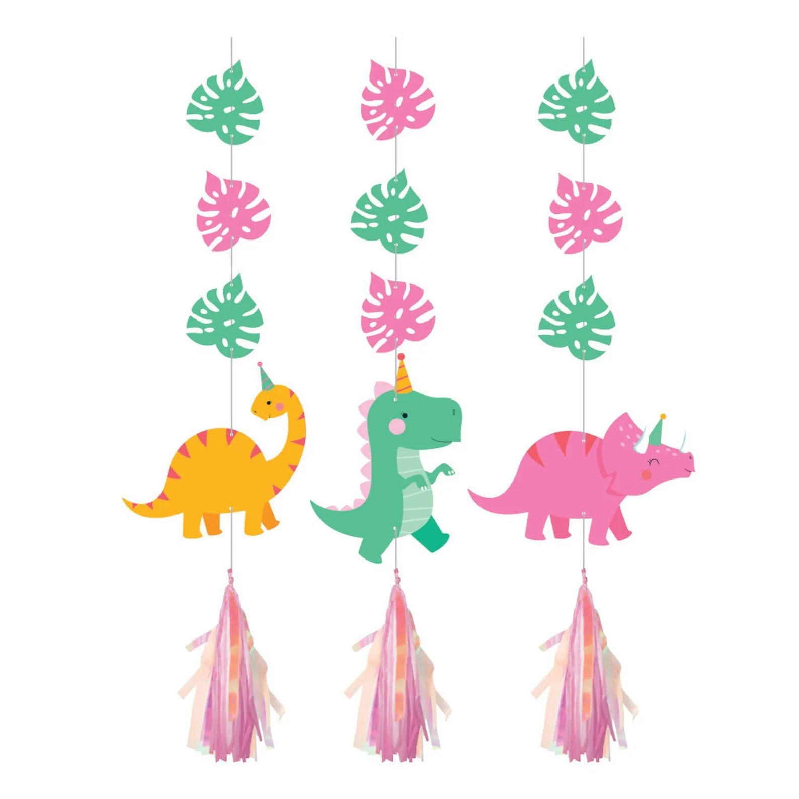 Girl Dinosaur Hanging Decor