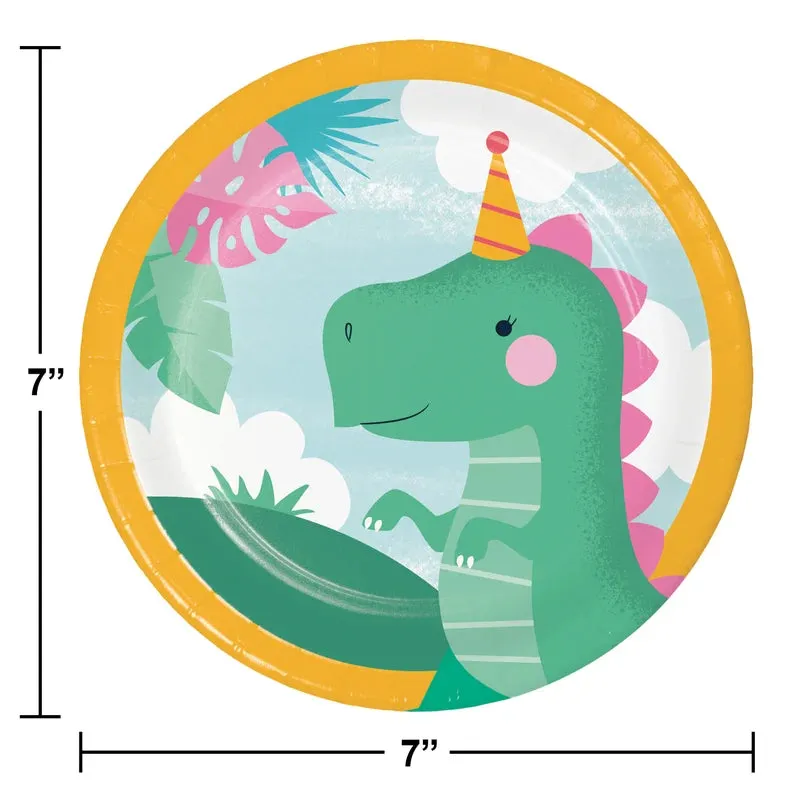 Girl Dinosaur Small Plates