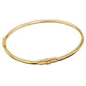 #GOLD2024 | 18K Link Lock Golden Bangle