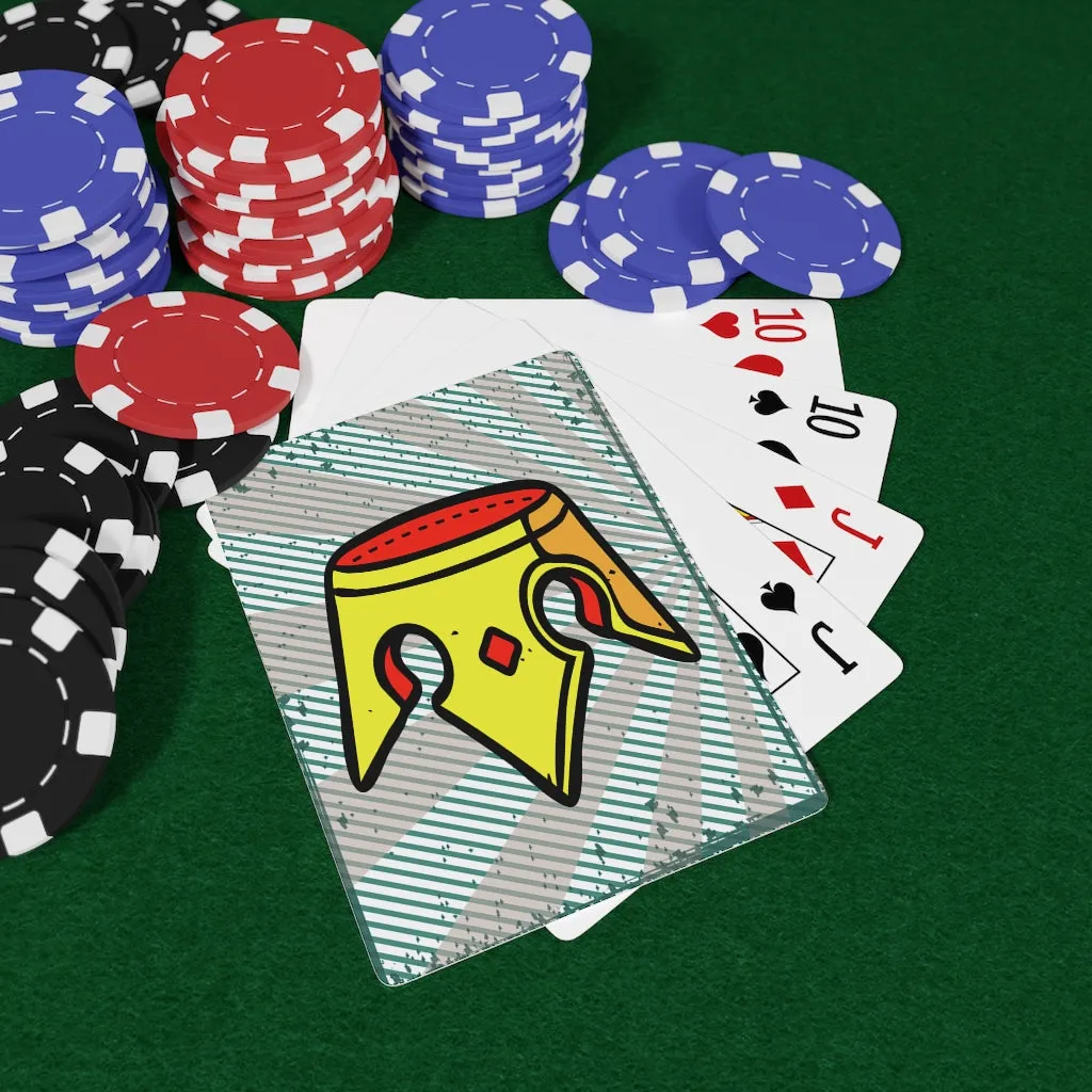 Green with crown Custom Poker Cards