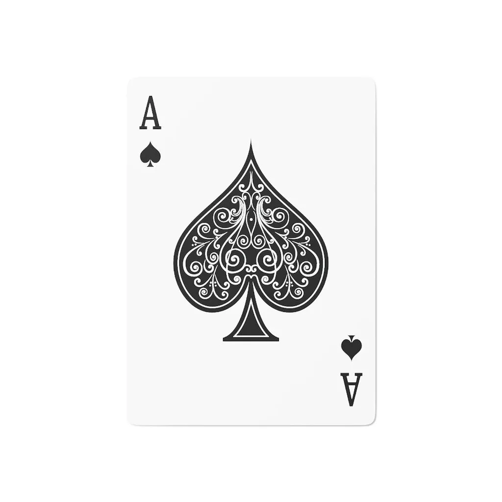 Green with crown Custom Poker Cards