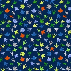 Henry Glass Dinosaur Foot Print Fabric Dinosaur Kingdom