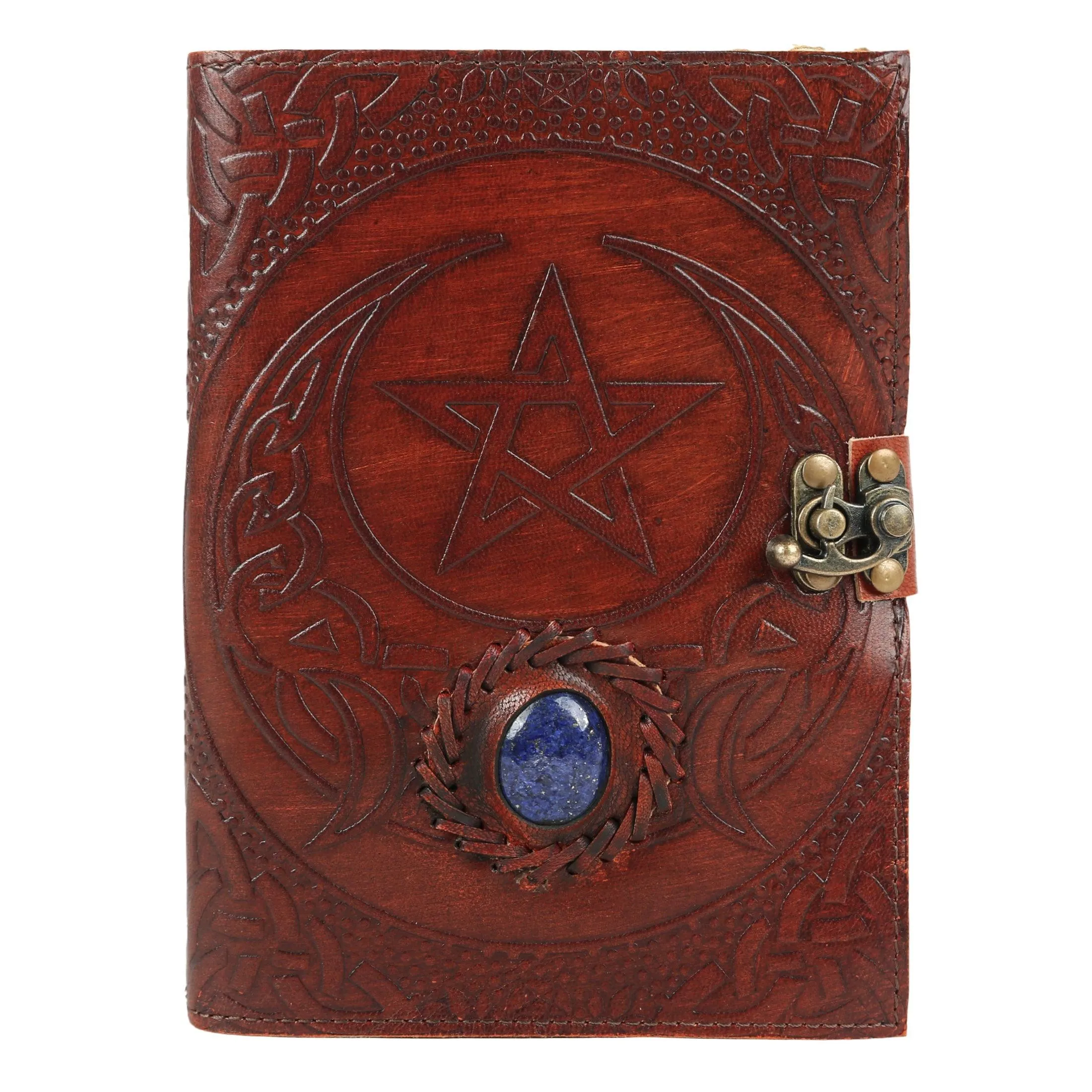 Hocus pocus book of spells journal book of shadows writing notebook deckle edge paper unlined Deckle Edge Paper 7x5 inch Star/Stone cover/ Handmade for Men & Women