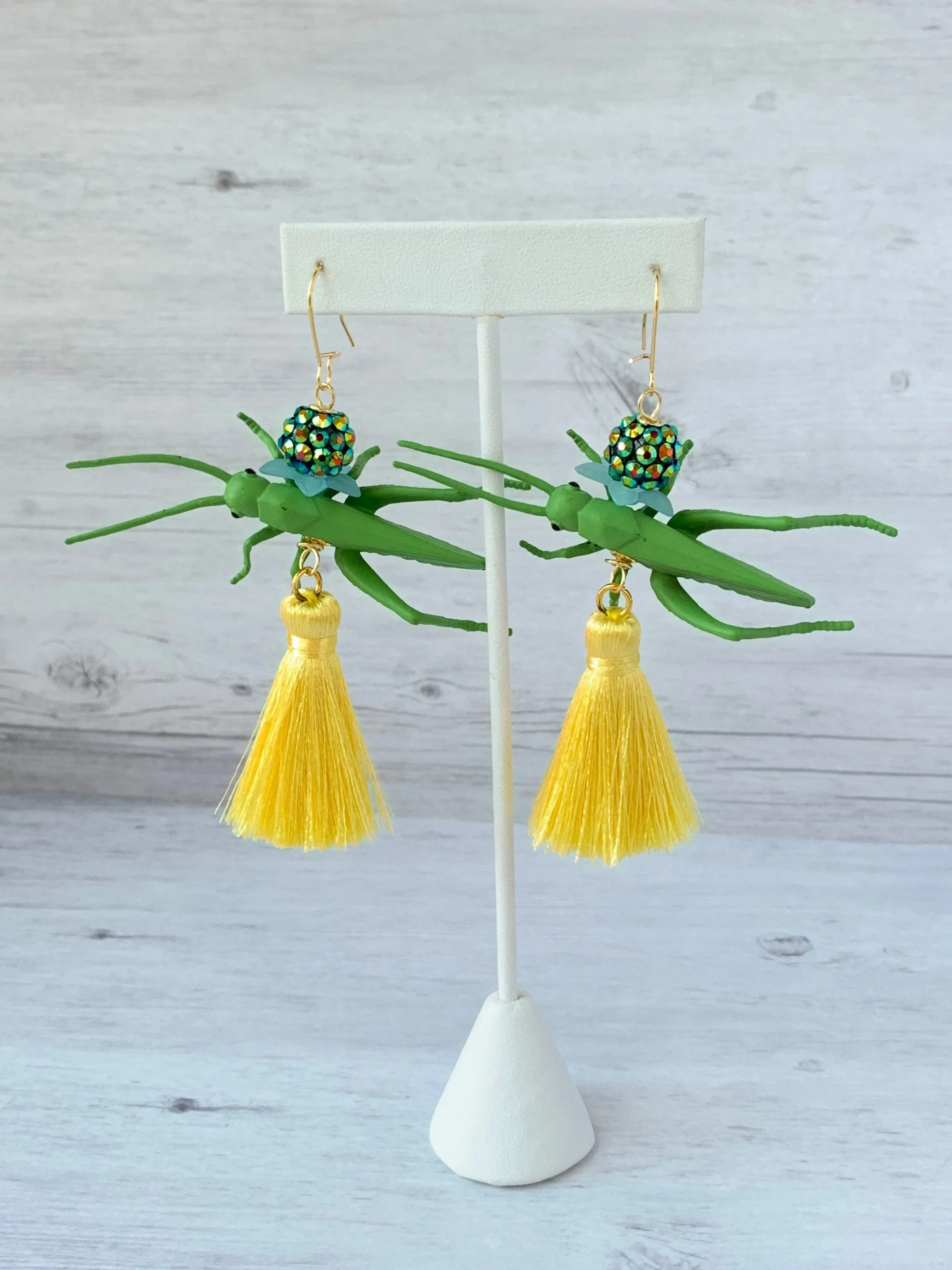 Jiminy Cricket Tassel Earrings