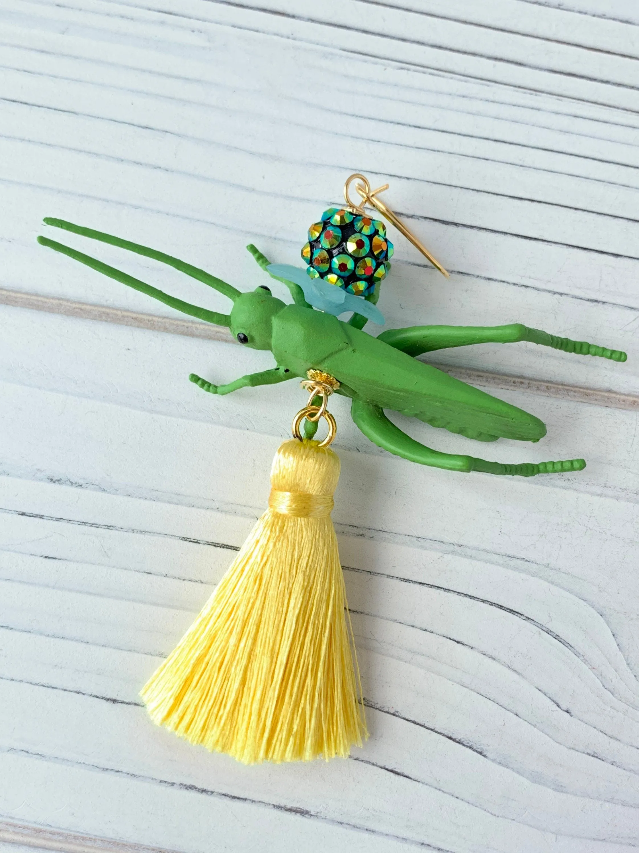 Jiminy Cricket Tassel Earrings