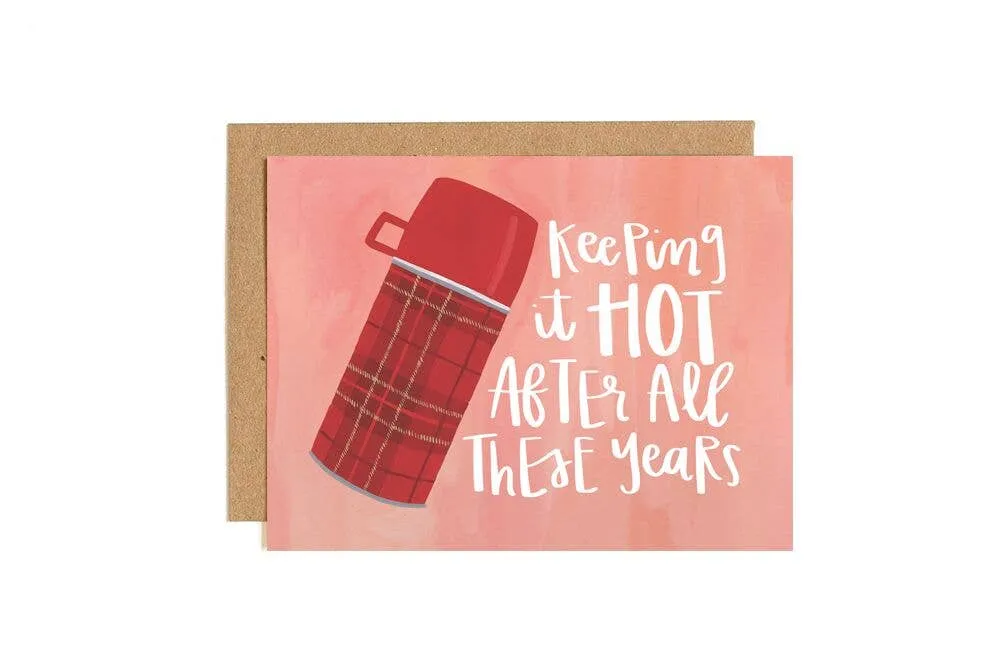 Keeping It Hot Thermos Valentine's Day Greeting Card