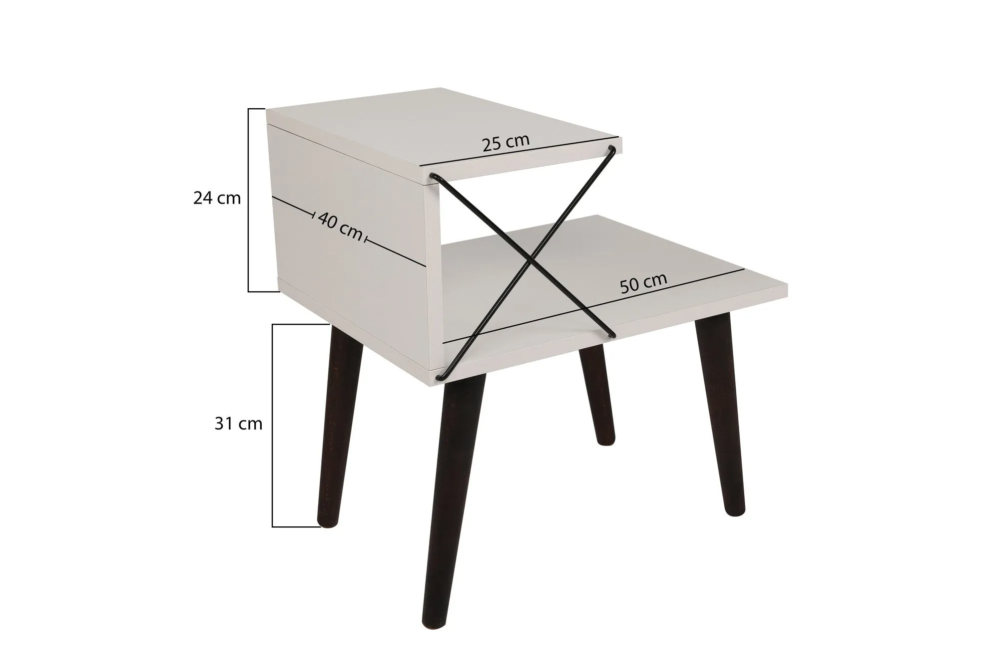 Nightstand Cross - White