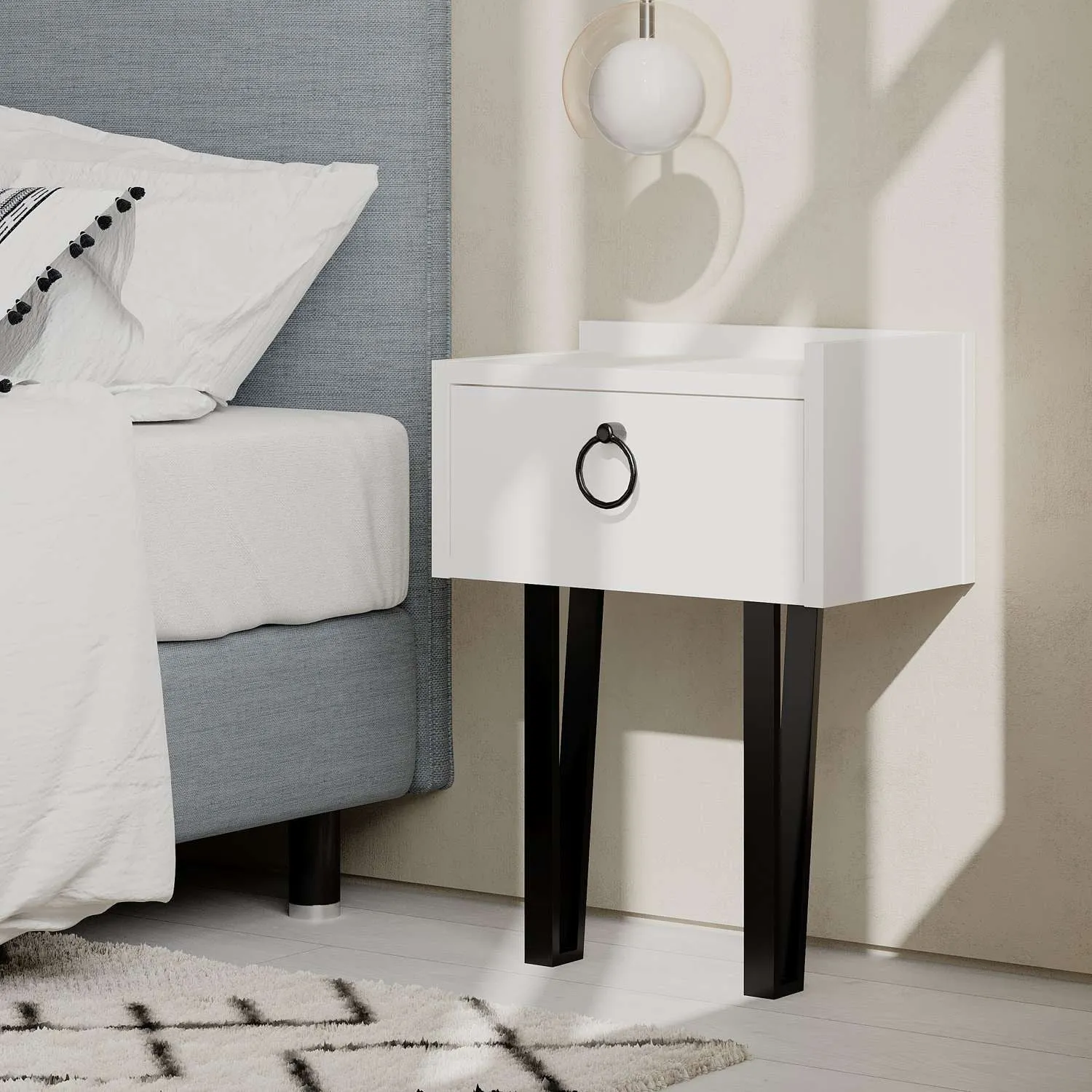 Nightstand Sponge - White