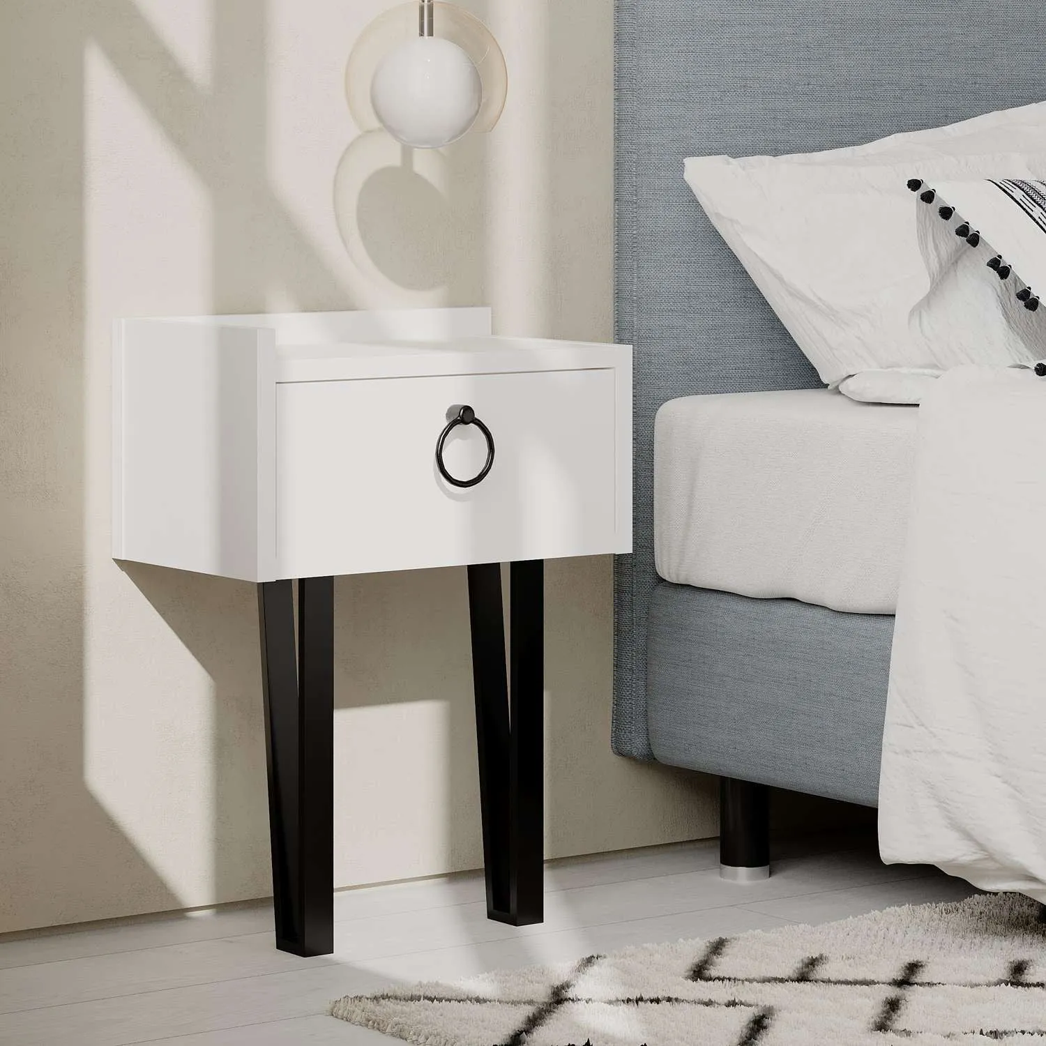 Nightstand Sponge - White