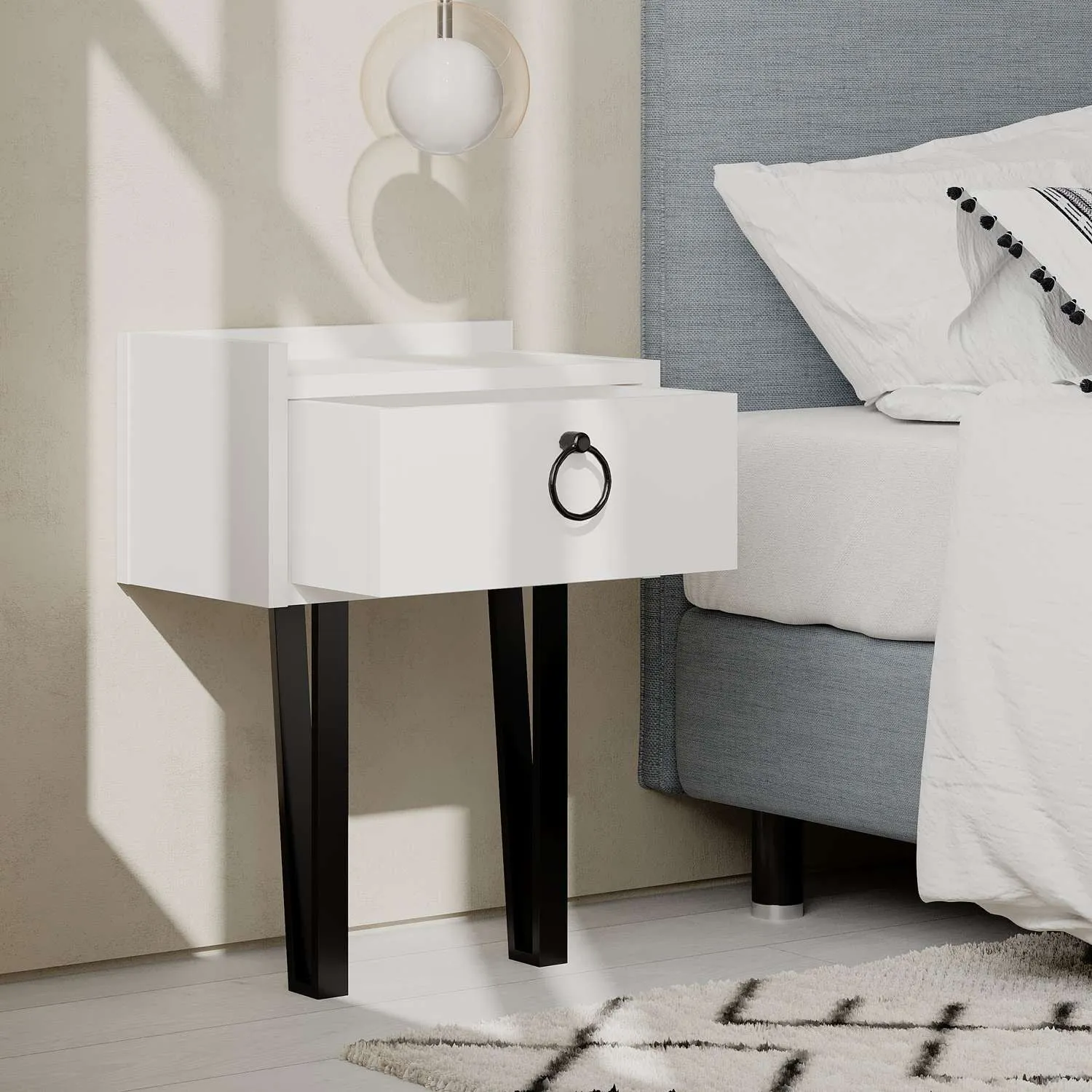 Nightstand Sponge - White