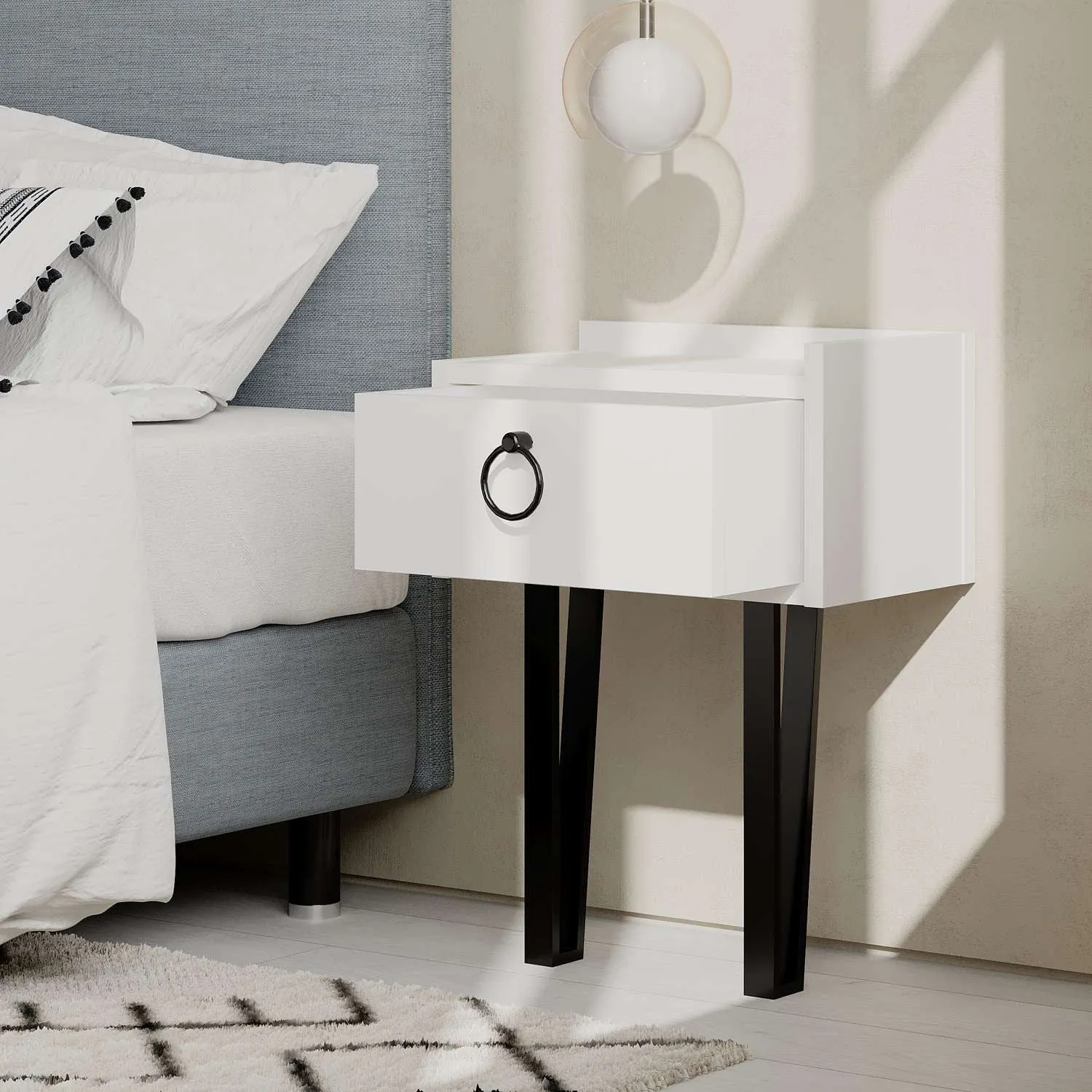 Nightstand Sponge - White