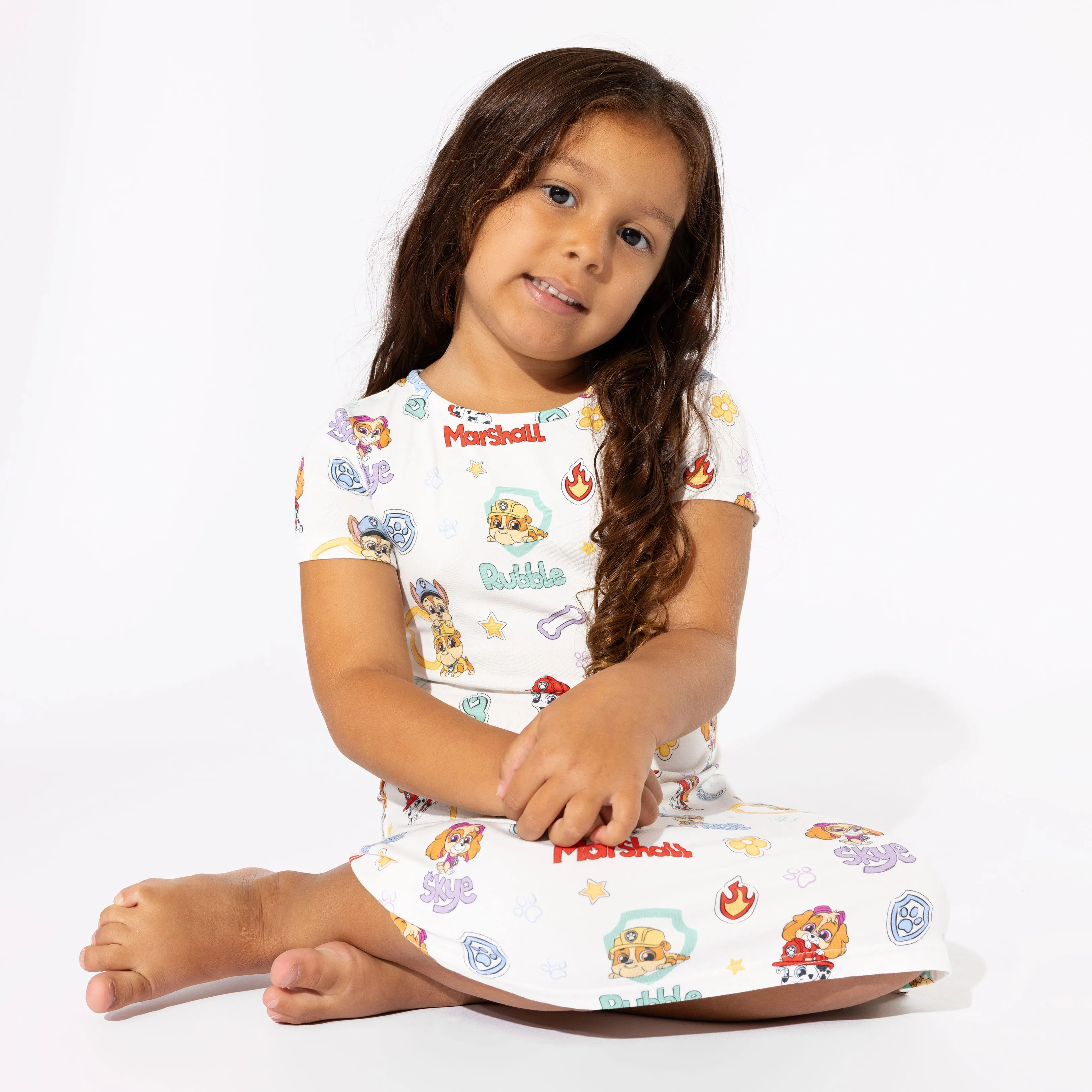 PAW Patrol: Playful Pups Bamboo Girls' Short Sleeve Dress