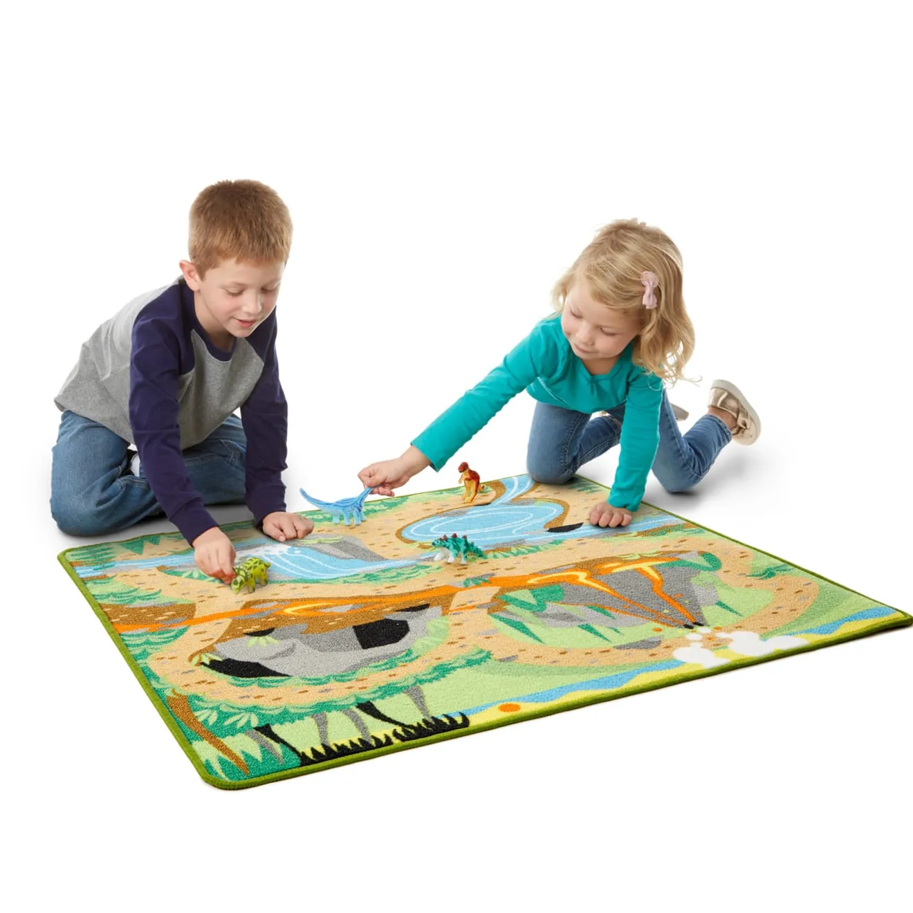 Prehistoric Playground Dinosaur Rug