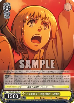 "A Chain of Tragedies" Armin - AOT/S35-TE03 - Trial Deck