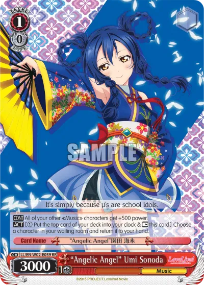 "Angelic Angel" Umi Sonoda - LL/EN-W02-E059 - Double Rare